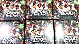 NEW RELEASE 2024 TOPPS HOLIDAY MEGA BOXES [upl. by Leunad423]