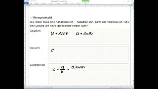 Formelumstellung Kondensator [upl. by Marquardt]