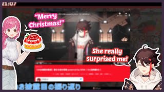 ENG SUB Akina talks about Manamis Christmas surprise Saegusa AkinaNijisanji [upl. by Aehsrop]