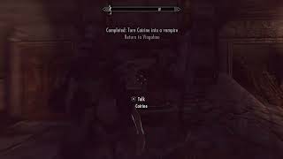 Skyrim  Turn Cairine into a Vampire [upl. by Rolando]