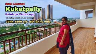 3bhk flats for sale in Kukatpally Rainbow Vistas  Hitech city  Hyderabad flatsforsale [upl. by Yclek315]