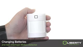 Changing Batteries  2nd Generation Interlogix Motion Detector [upl. by Winola814]