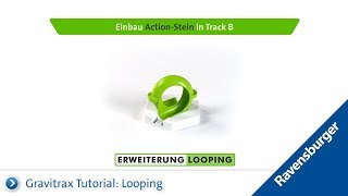 GraviTrax Bauanleitung Kugelbahn Tutorial zum Action Stein Looping [upl. by Tullus]