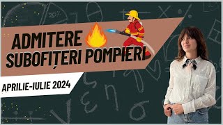 Admitere Subofiteri Pompieri AprilieIulie 2024 [upl. by Annovy]