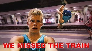 FLIPS AT THE TRAIN STATION  Eurotrip Part 3 [upl. by Jar]