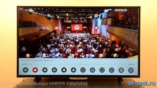 обзор  тест смарт телевизора Harper 42F670T2S [upl. by Still]