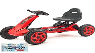 VEVOR Go Kart 4 Wheel Pedal Ride On Toy for Kids Ages Review [upl. by Alamat579]