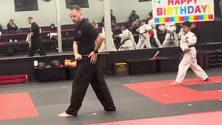 Color belt nunchucks class The Martial Arts [upl. by Sixel694]