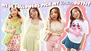 my instagram followers pick my ZARA outfits hurting my bank account [upl. by Ardy]