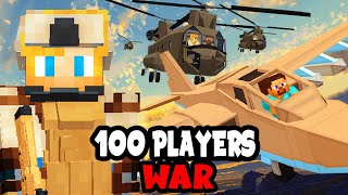 100 Players Simulate WAR in Minecraft [upl. by Dang]