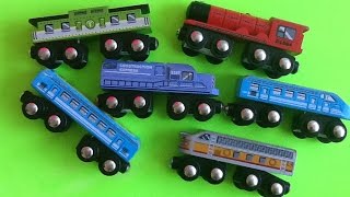 Circo wooden trains from Target compatible with Wooden Railway toy trains for children review [upl. by Base]