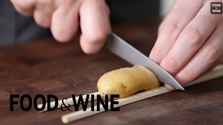 How to Make Hassleback Potatoes  Mad Genius Tips  Food amp Wine [upl. by Zhang956]