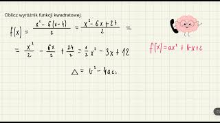 Oblicz wyróżnik funkcji kwadratowej [upl. by Grounds]