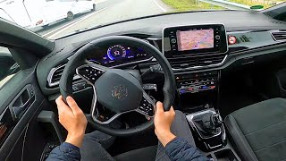 2022 VW TRoc 20 TDI RLine  review amp pov test drive [upl. by Selinski]