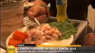 Ceviche es el plato favorito en campamento del Rally Dakar en Nazca [upl. by Heigho]