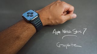 Apple Watch Series 7 Graphite Unboxing [upl. by Clem]