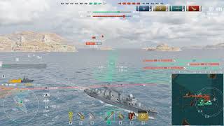 World of Warships  Orage in Mode Shuffle  reverse the game in 35 min 😪  1650 BXP [upl. by Libbi]