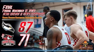 Keene State Mens Basketball Highlights vs Stockton 11172023 [upl. by Ianthe]