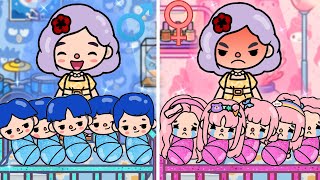 Boy Family Vs Girl Family Challenge  Toca Life Story Toca Boca [upl. by Onitsirc]