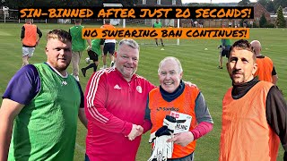 SinBinned After Just 20 Seconds Swearing Ban Continues at Walking Football [upl. by Mungo864]