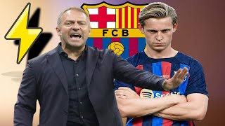 TENSION entre FLICK et FRENKIE DE JONG  CEST VITE RÉGLÉ  OFFICIEL FERMIN PROLONGE AU FC BARCELONE [upl. by Rovner278]