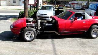 V16 Twin engine Miata Test drive [upl. by Benenson]