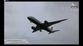 Planes Struggle to Land at Heathrow Airport as Storm Eunice Hits [upl. by Dar]