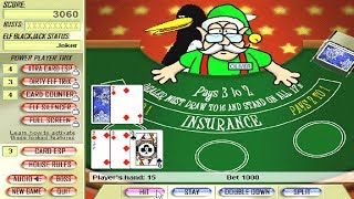 Blackjack Elf Windows game 2003 [upl. by Neeuq]