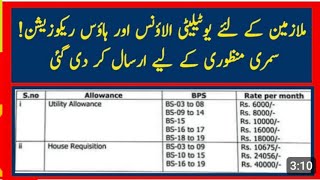 house rent medical and conveyance allowanceutility allowance for govt employees [upl. by Julius97]