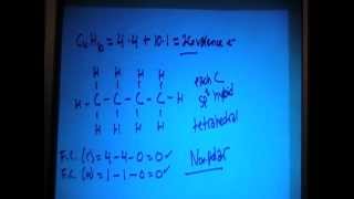 Butane C4H10 Lewis Dot Structure [upl. by Eesdnyl]