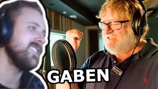 Forsen Reacts To Dota 2  Gabe Newell MegaKills Announcer Pack Trailer  Gamescom 2018 [upl. by Dominus]