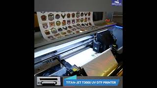 Titanjet T3000 UV DTF Printer [upl. by Attelra]