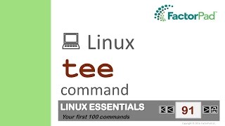 Linux tee command summary with examples [upl. by Attebasile]