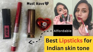 Affordable lipstick for Indian skin tone for any beginners  Lipsticks for brown skin for any event [upl. by Stacie]