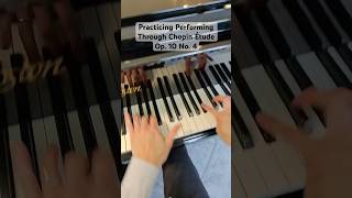 Piano Practice  Chopin Étude Op 10 No 4 Performance Practice 3  103124 pianolessonsonline [upl. by Aivad]