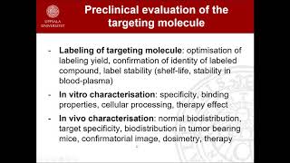 Лекция 7 Preclinical evaluation of radiolabeled peptides [upl. by Sardella337]