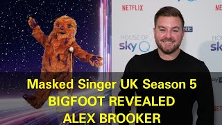 Masked Singer UK Season 5  Bigfoot Revealed  Alex Brooker [upl. by Iba620]