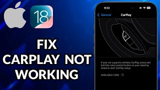 How To Fix CarPlay Not Working iOS 18 [upl. by Baldridge]