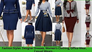 Fashion Styles Designer Dresses Womens Clothing Office Wear Casual Wears [upl. by Donnelly]