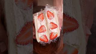 strawberry cream sandwich  dufayel collab food [upl. by Burke]