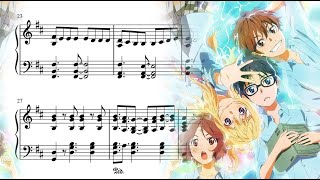 Nanairo Symphony  Your Lie In April by COALAMODE Piano Tutorial [upl. by Eeluj]