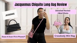 Jacquemus Chiquito Long Review  Jacquemus Crossbody Bag  Comparison to Jacquemus Bag Bambino Long [upl. by Annawak]