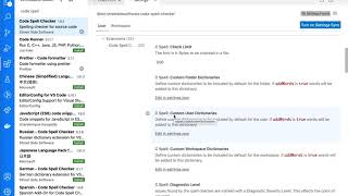 VSCode Code Spell Checker Extension [upl. by Anerbes]