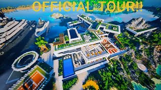 Minecraft Mega Mansion 500B Official Tour today [upl. by Cooke]