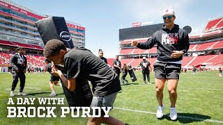 A Day with Brock Purdy Inside His Youth Football Camp at Levis® Stadium [upl. by Atnuahs228]