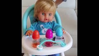 Play with a Cute Blonde Baby Boy Doll babydoll pretendplay creativeplaytime [upl. by Ulphia]