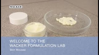 WACKER Formulation Lab  Skin Mousse [upl. by Nathalia]