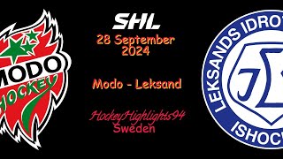 MODO VS LEKSAND  28 SEPTEMBER 2024  SHL  HIGHLIGHTS [upl. by Nilyram]