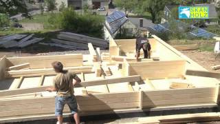 Montage dun chalet de jardin en bois Skan Holz [upl. by Eisnil892]