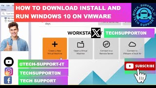 How to download install and run Windows 10 on VMWare 2024 [upl. by Phaidra415]